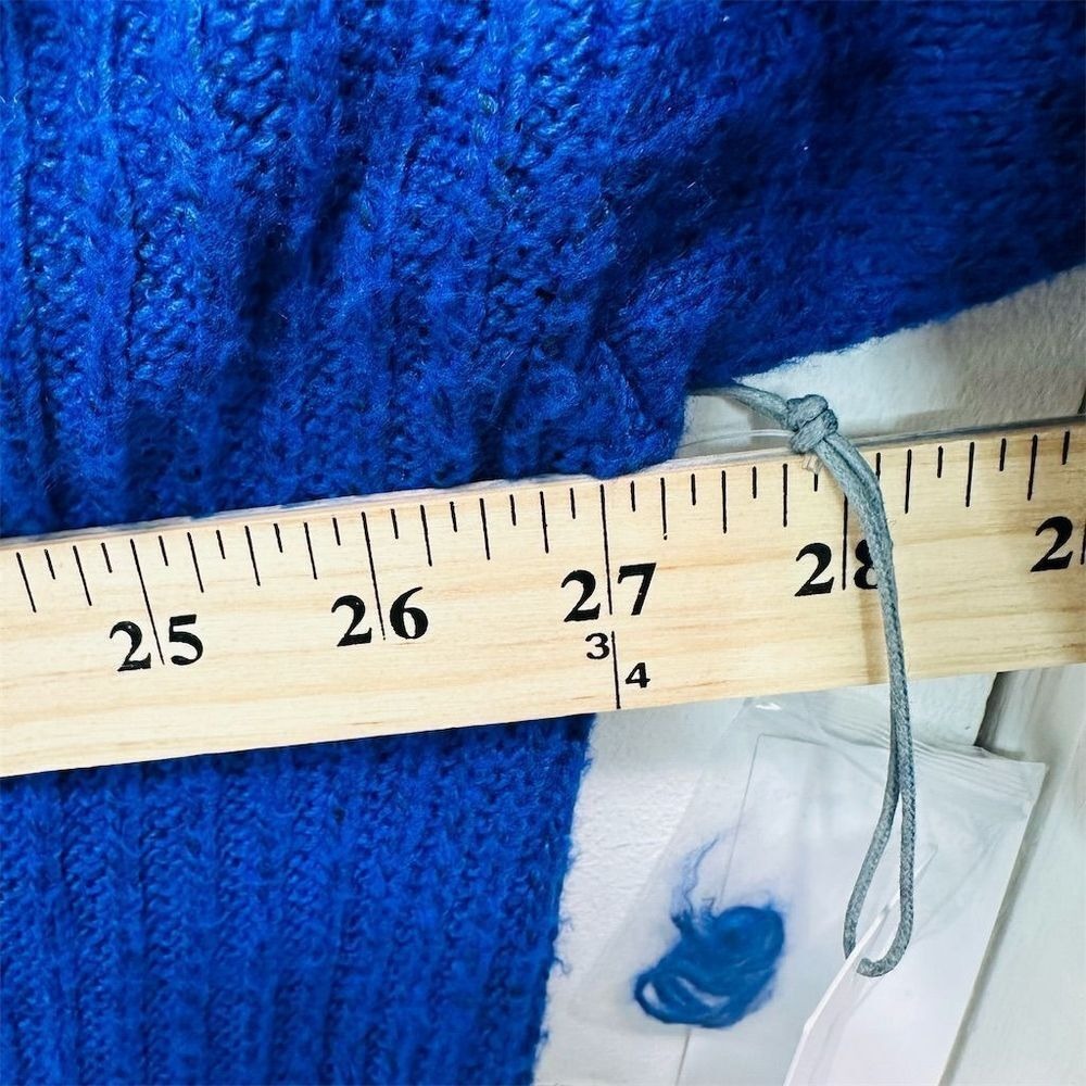 NWT Liz‎ Claiborne Women's 2XL Blue Half-Zip Pullover Sweater Long Sleeve - Picture 7 of 8